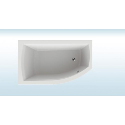 TEIKO Vaňa Thera new 160 x 98 cm rohová , akrylátová , biela , ľavá V110160L04T12001