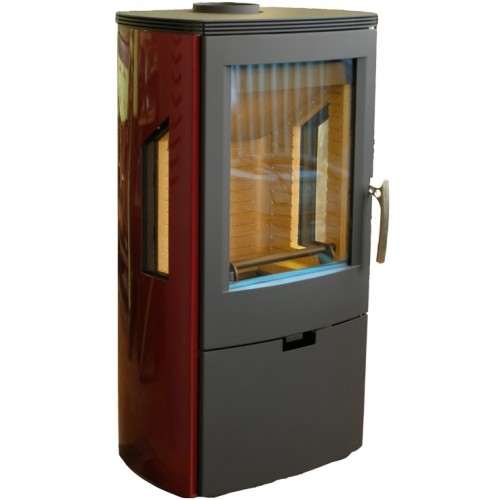 THORMA WIKANTICA Krbové kachle čierna / vínovočervená