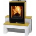 THORMA GRENOBLE Krbové kachle čierna / biely podstavec / pieskovec