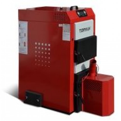 TOPmax Top-Pellet Dual 35 Automatický kotol na pelety a drevo, zásobník 540L TOP433-35-540