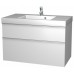 INTEDOOR TRIUMPH spodná kúpeľňová skrinka 100 cm, závesná s umývadlom biela TR 100 B 01