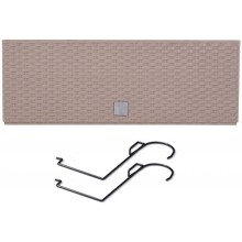 Prosperplast RATO CASE W Truhlík závesný s hákmi 58x18x19,5cm, mocca DRC600W