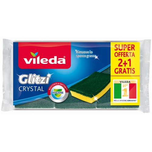 VILEDA Glitzi Crystal 2+1 ks zelená stredná 139924