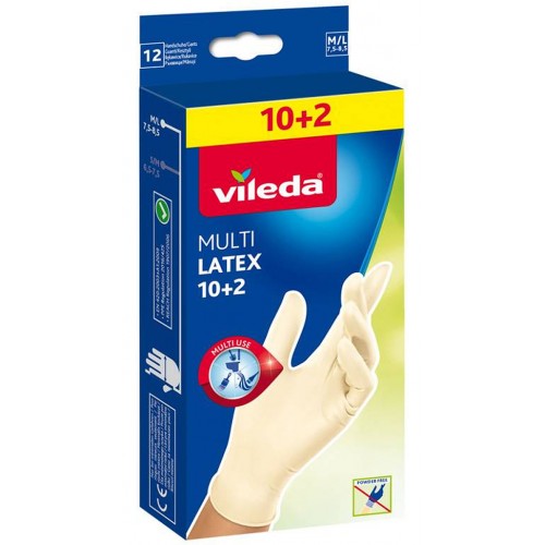 VILEDA Rukavice Multi Latex 10+2 "M/L" 145965