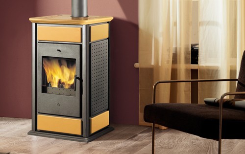 EDILKAMIN WARM krbové kachle na drevo základná verzia, ambra 293920 EDILKAMIN WARM krbové kachle na drevo základná verzia, ambra 293920