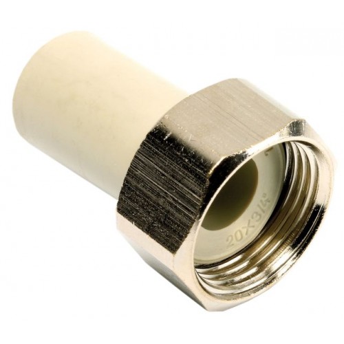 PPR plastové hrdlo s prevlečnou maticou 32 x 5/4", 60603254 PPR plastové hrdlo s prevlečnou maticou 32 x 5/4", 60603254