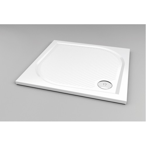 RONAL WMQ Marblemate štvorcová sprchová vanička, 90x90x3, 0 cm, biela WMQ090004