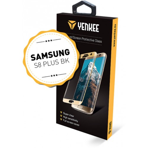 YENKEE YPG 3D03 3D ochranné sklo Galaxy S8 + BK 30015577