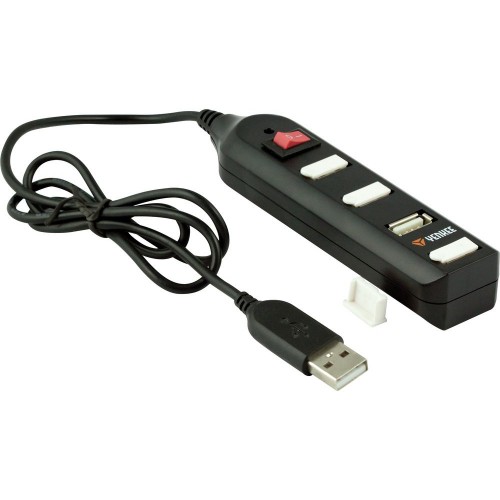 YENKEE YHB 4002BK Hub 4 x USB 2.0 čierny 45007828