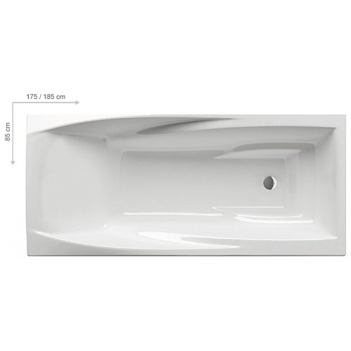 RAVAK Vaňa YOU 175x85 N bez prepadu snowwhite C791200000 RAVAK Vaňa YOU 175x85 N bez prepadu snowwhite C791200000