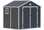 BAZÁR G21 Záhradný domček PAH 523 - 188 x 278 cm, plastový, šedý 6390037 ROZBALENÉ!!!
