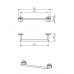 NOVASERVIS METALIA 11 držiak uterákov 350 mm chróm 0126,0