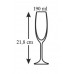 BANQUET Bistro Crystal poháre na šampanské, 190ml, 6ks, 02B4G002190