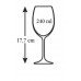 BANQUET Bistro Crystal poháre na biele víno, 240ml, 6ks, 02B4G002240