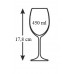 BANQUET Bistro Crystal Goblet poháre na víno, 450ml, 6ks, 02B4G002450