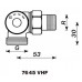 HERZ TS-98-VHF-Termostatický ventil M30x1,5 uhlový ľavý 1/2" sivá krytka 1764526