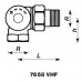 HERZ TS-98-VHF-Termostatický ventil uhlový M30x1,5 ľavý 1/2" sivá krytka 1765826