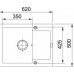 Franke Maris MRG 611-62, 620x500 mm, Fragranitový drez, kašmír 114.0494.643