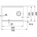 Franke Kubus 2 KNG 110-62, 760x460 mm, fragranitový drez, Kašmír 125.0512.516