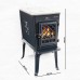 Jotul F 602 CB krbové kachle čierny lak s presklenými dvierkami 320089