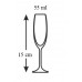 VETRO-PLUS Twist poháre na likér, 55ml, 6ks, 3344612