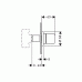 Hansgrohe AXOR UNO2 Uzatvárací ventil pod omietku DN15/DN20, chróm 38976000