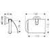 Hansgrohe Axor Citterio Držiak na toaletný papier, chróm 41738000
