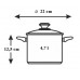 BANQUET AKCENT NEW LINE Hrniec s pokl 4, 70L 48RW1231H22-A