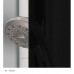 RONAL PURB Pur jednodielna vaňová zástena, 80cm, vľavo, chróm / čierne PURBG08001055