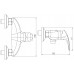 NOVASERVIS METALIA 57 Sprchová batéria bez príslušenstva 150 mm CHRÓM 57060/1,0