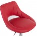 G21 Barová stolička Aletra koženková, prešívaná červená 60023185