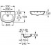 Roca Meridian polozápustné umývadlo 55 x 42 cm, MaxiClean 732724S00M