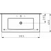 LIVING BY LAUFEN 1443.7.000.108.1 Umývadlo do nábytku 98,5 X48 cm, s 3 otvormi