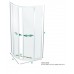TEIKO SKKH 2/80 R50 sprchovací kút štvrťkruhový číre sklo + water off V331080N55T22501