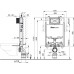 ALCAPLAST Renovmodul Slim - Predstenový inštalačný systém pre zamurovanie A1115B/1000