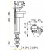 ALCAPLAST Napúšťací ventil spodný kovový závit A18 1 / 2 "