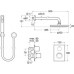 Roca Element termostatická sprchová batéria s hornou sprchou A5A2962C00