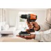 Black & Decker BCD383D2XK Vŕtací skrutkovač s príklepom (45Nm/18V/2x2,0Ah), kufor
