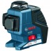 BOSCH GLL 3-80 P krížový laser v sete 0.601.063.30A + teleskopický statív 3,5 + L-BOXX