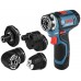 BOSCH GSR 12V-35 FC 2x3.0Ah, 4 adapte, L-Boxx Akumulátorový vŕtací skrutkovač 06019H3000