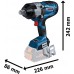 BOSCH GDS 18V-1600 HC PROFESSIONAL Aku rázový uťahovač 06019M1000