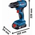 BOSCH GDR 18V-215 + GSR 185-LI (2× 2,0 Ah + GAL 18V-20 + kufor) 06019N2023