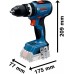 BOSCH GSB 18V-65 PROFESSIONAL Príklepová vŕtačka, 2x 2.0Ah, L-Case 06019N3100