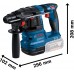 BOSCH GBH 18V-22 PROFESSIONAL Akumulátorové vŕtacie kladivo s upínaním SDS plus 0611924000
