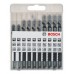 BOSCH 10-dielna sada pílových listov do priamočiarych píl Basic for Wood 2607010629