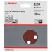 BOSCH Brúsny list C430, 5-kusové balenie 125 mm, 120 2608605643
