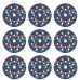 BOSCH Sada fóliových brúsnych kotúčov EXPERT O780 125 mm G80, G120 , G180, 9 ks 2608902407