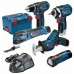 BOSCH 5 Tool Kit 12V: GOP 12V-28+GSR 12V-15+GDR 12V-105+GLI 12V-80+GSA 12V-14 0615990K11