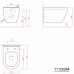 SAPHO CLAUDIA WC závesné 35,5x52cm, RIMLESS 71125364