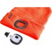 EXTOL LIGHT čiapka s čelovkou 4x25lm, USB nabíjanie, fluorescenčná oranžová, ECONOMY 43455